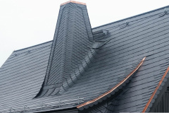 Schieferdach Höhn Deutscher Deckung Wangenkehle