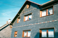 Schieferfassaden Bogenschnittschablone